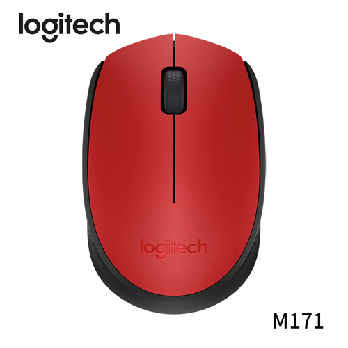 Logitech 羅技 M171 2.4GHZ 無線滑鼠 紅色