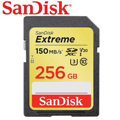SanDisk 晟碟 Extreme SDXC UHS-1(V30) 256GB 記憶卡