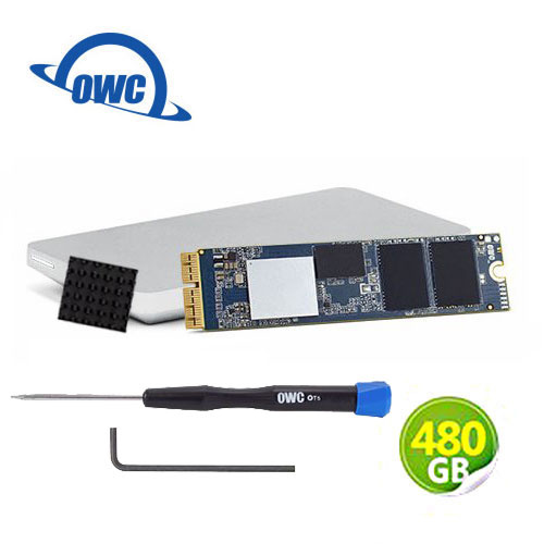 OWC Aura Pro X2 480GB NVMe 適用於Mac Pro SSD 完整升級套件 含工具、散熱片及Envoy Pro外接盒 (OWCS3DAPT4MP05K)