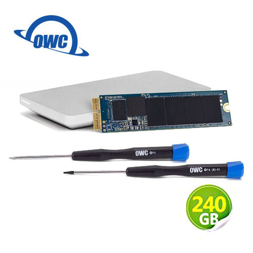 OWC Aura N 240GB NVMe​ 完整Mac升級套件 SSD 含工具及Envoy Pro 外接盒 (OWCS3DAB2MB02K)