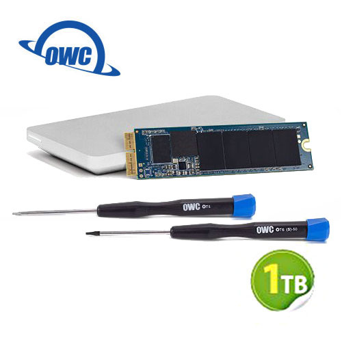 OWC Aura N 1.0TB NVMe 完整Mac升級套件 SSD 含工具及Envoy Pro 外接盒 (OWCS3DAB2MB10K)