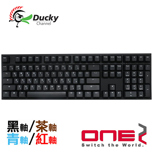 DUCKY One 2 魅影黑 Phantom PBT 二色成型 Cherry 機械式鍵盤 黑軸 茶軸 青軸 紅軸 DKON1808