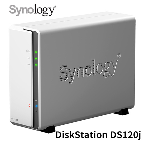 Synology DiskStation DS120J NAS網路儲存伺服器【1BAY/Marvell Armada雙核/512GB】