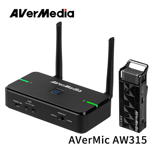 【防疫專區】 AVerMedia 圓剛 AVerMic AW315 教學專用無線麥克風 單麥克風組