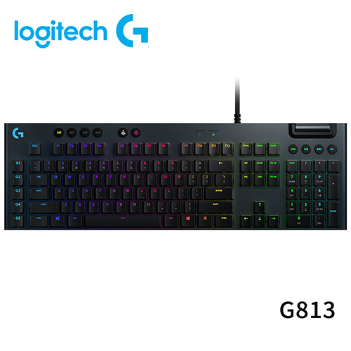 Logitech 羅技 G813 LIGHTSYNC RGB 機械式 電競 鍵盤 GL 敲擊感軸