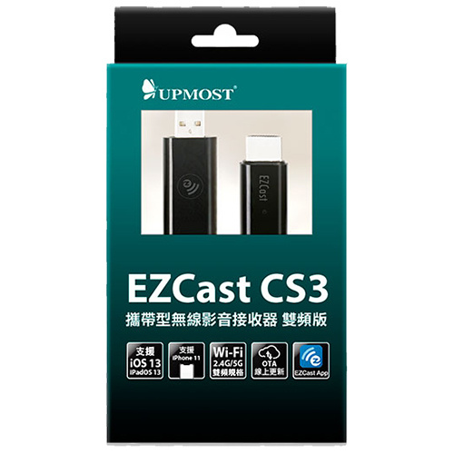 UPMOST 登昌恆 EZCast CS3 攜帶型 無線影音 接收器 雙頻版