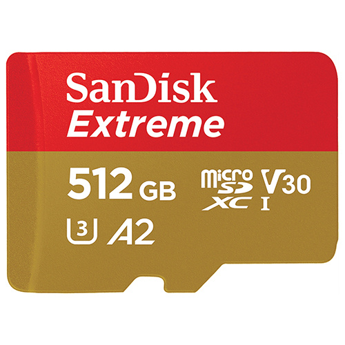 SanDisk Extreme microSDXC UHS-I V30 A2 512GB 記憶卡 不含轉卡 SDSQXA1-512G-GN6MN