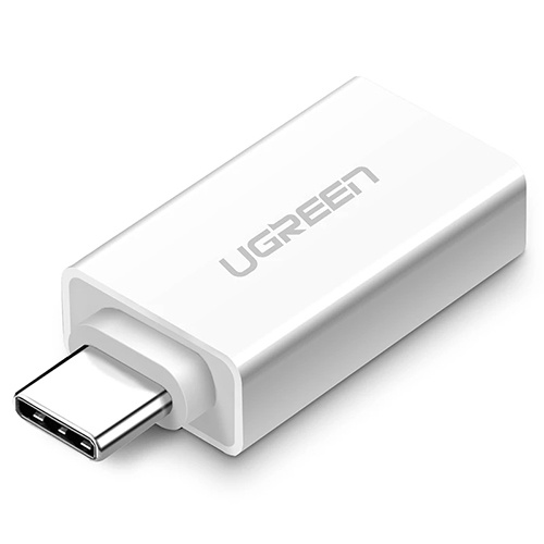 UGREEN 綠聯 30155 USB 3.1 Type C 轉 USB3.0 高速 轉接頭 雅典白