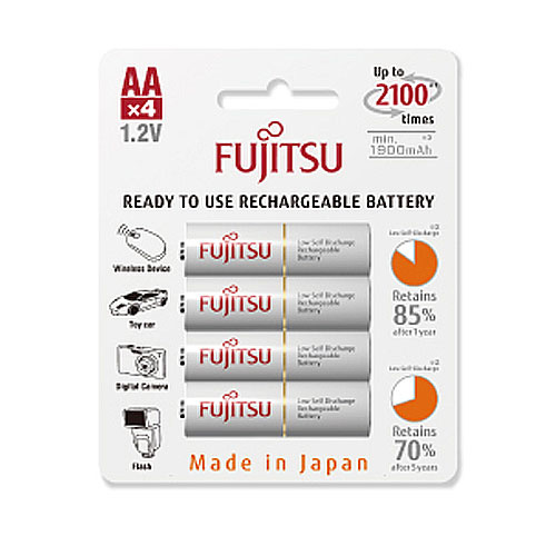 FUJITSU HR-3UTC(4B) 1900mAH 3號低自放鎳氫充電電池 4入 低自放電2100回 日本製 (HR-3UTC-4B)