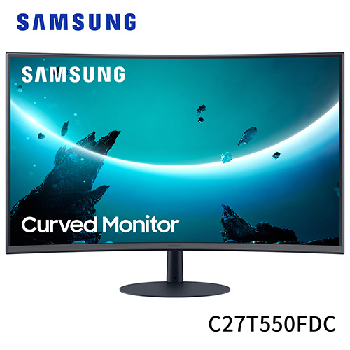Samsung 三星 C27T550FDC 27型 75Hz 1080P 1000R曲面 VA面板 液晶 螢幕 顯示器