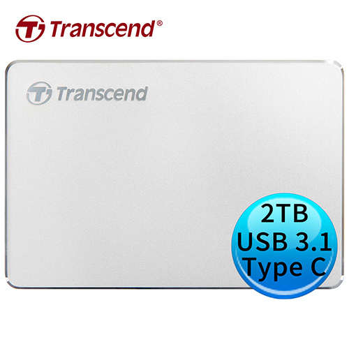 Transcend 創見 StoreJet 25C3S 2TB USB3.1 Type-C 2.5吋 外接硬碟 TS2TSJ25C3S