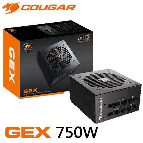 COUGAR 美洲獅 GEX 750W 80PLUS 金牌 電源供應器