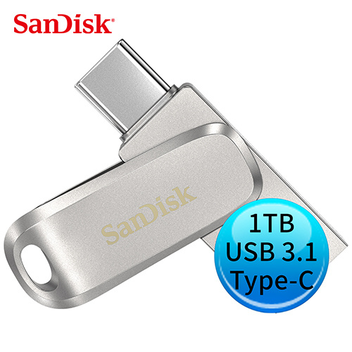 SanDisk SDDDC4 1TB Ultra Luxe USB 3.1 Type-C OTG 雙用 隨身碟 銀 SDDDC4-1T00-G46