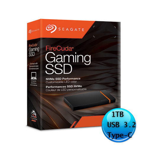 Seagate 希捷 FIRECUDA GAMING 1TB Type-C 外接 SSD 固態硬碟 STJP1000400
