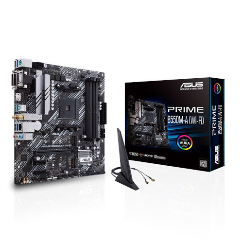 ASUS 華碩 PRIME B550M-A WI-FI 支援PCI-E 4.0 AM4腳位 (m-ATX)主機板