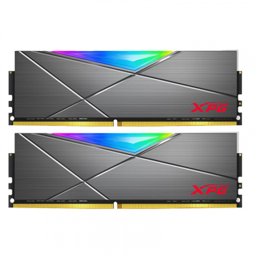 ADATA 威剛 8GBx2 XPG SPECTRIX D50 DDR4-3200 記憶體 RGB 雙通道 灰散熱片