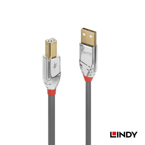 LINDY 林帝 36642 CROMO LINE USB2.0 TYPE-A公 TO TYPE-B公 傳輸線 A公 TO B公 2M
