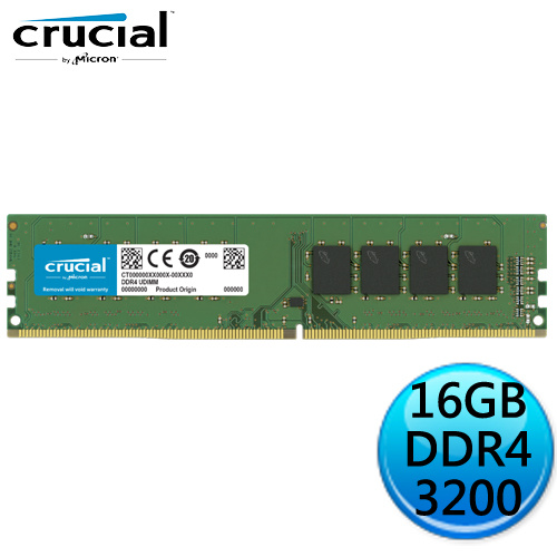 Micron 美光 Crucial DDR4-3200 16G 16GB 桌上型記憶體 CT16G4DFD832A