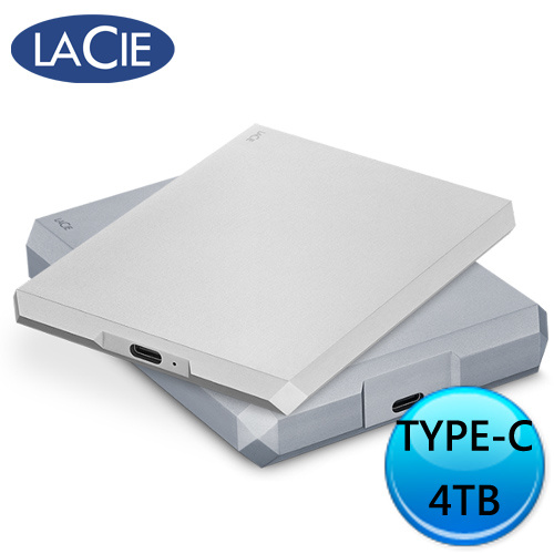 LaCie Mobile Drive USB-C 4TB USB3.0 外接硬碟 STHG4000400 銀/STHG4000402 灰