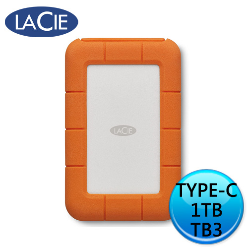 LaCie Rugged SSD 1TB Thunderbolt USB Type-C 2.5 外接式硬碟 STHR1000800