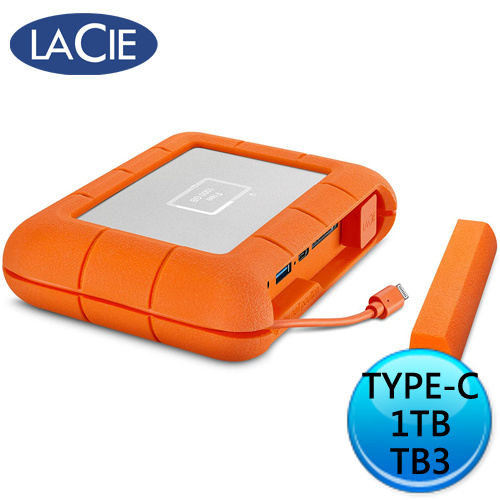 LaCie Rugged BOSS SSD 1T USB-C Thunderbolt 外接式固態硬碟 STJB1000800