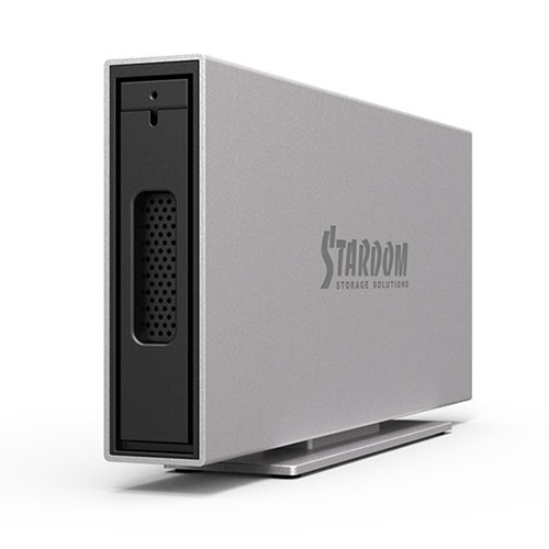 Stardom i310-B31+ 3.5吋 2.5吋 USB3.1 Gen2 10Gbps Typce-C 1bay 硬碟外接盒 銀色