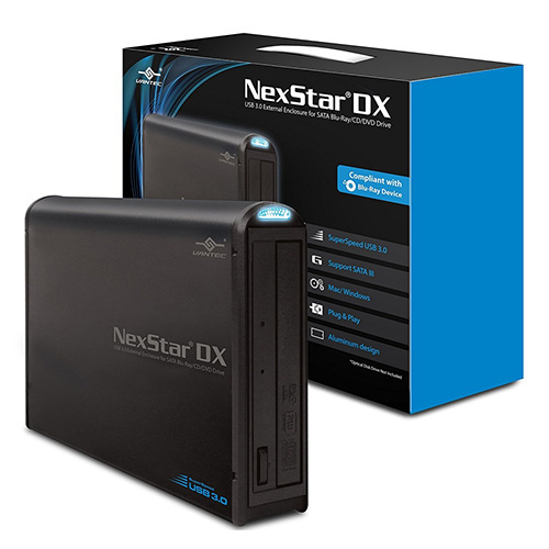 VANTEC 凡達克 NexStar DX USB3.0 藍光/DVD 5.25吋 SATA光碟燒錄機外接盒 NST-536S3-BK
