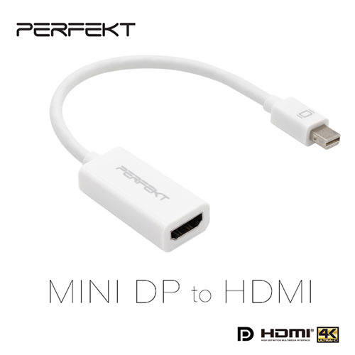 PERFEKT Mini DisplayPort to HDMI 影音訊號轉接器 PT-MDH00