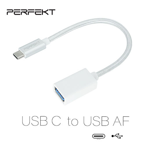 PERFEKT USB3.2 Type-C to USB3.2 A充電傳輸轉接器 公轉母 PT-CF300