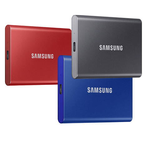 SAMSUNG 三星 T7 2TB USB 3.2 SSD 移動固態硬碟 紅/藍/灰 MU-PC2T0R(H)(T)/WW