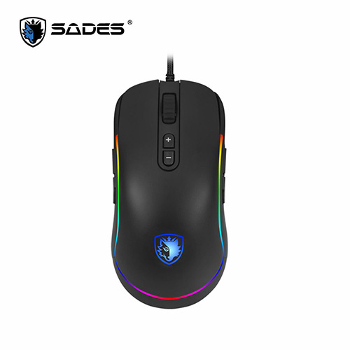SADES 賽德斯 REVOLVER 左輪 RGB 左右手皆可使用 巨集 變頻電競滑鼠