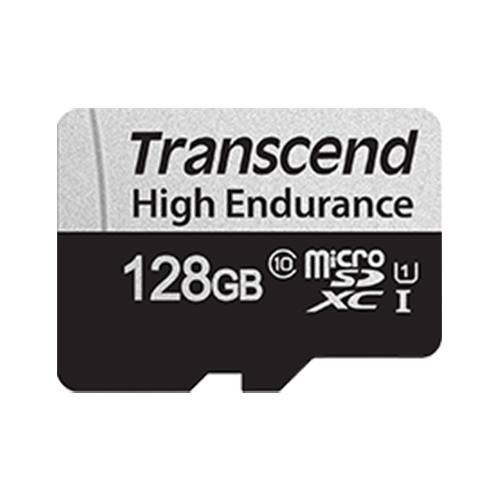 Transcend 創見資訊 高耐用記憶卡 128GB micro-SDXC 350V 行車記錄器 監視攝影機 TS128GUSD350V