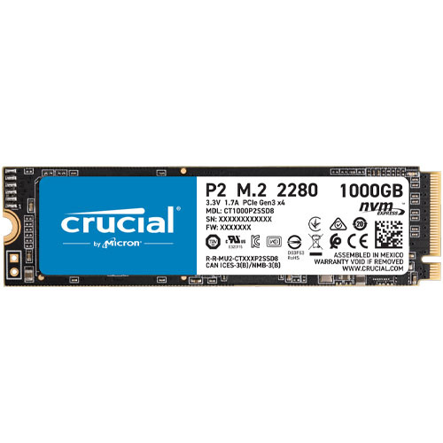 美光 Micron Crucial P2 1TB PCIe M.2 2280 SSD 固態硬碟 CT1000P2SSD8