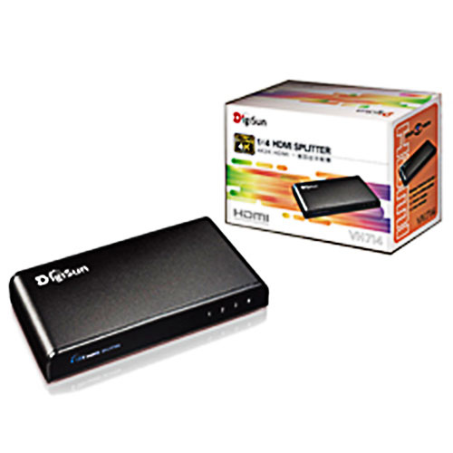 DigiSun VH714 4K2K HDMI 4埠 影音分配器
