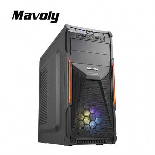 松聖 Mavoly 楊桃 CON02A ATX 黑 電腦機殼 支援光碟