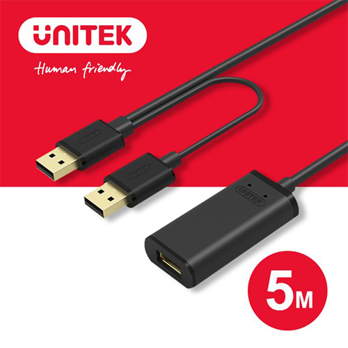 優越者 UNITEK Y-277 USB2.0 5米 訊號增大線
