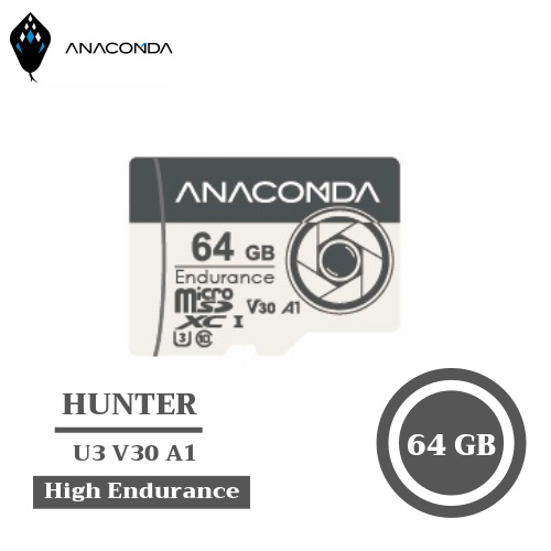 ANACOMDA 巨蟒 Hunter MicroSDXC UHS-I U3 C10 V10 64GB記憶卡