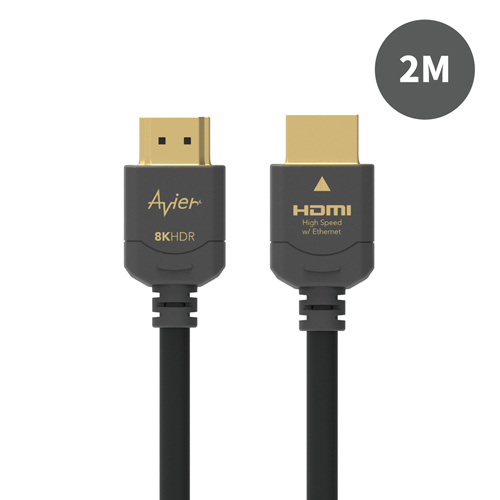 Avier 8K HDMI 超高清影音傳輸線 2M AVFH2120BK