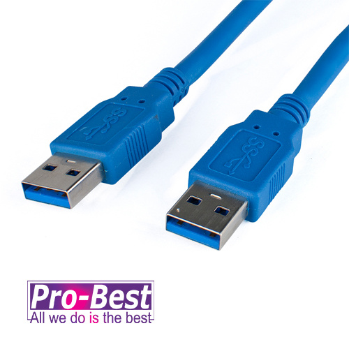 PRO-BEST 柏旭佳 USB3.0 A公對A公 1.8米 高速傳輸線 USB3-AMAM-1.8
