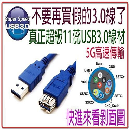 彰唯 I-WIZ US-76-3M USB 3.0 公對母 3m 傳輸線