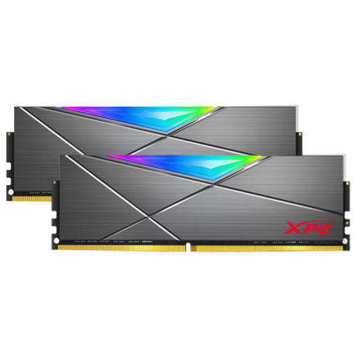 ADATA 威剛 SPECTRIX D50 DDR4-3200 16GBx2 幾何幻光超頻記憶體 灰散熱片 CL16 雙通道