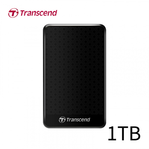 Transcend 創見 StoreJet 25A3 1TB 2.5吋 USB 3.0 外接式硬碟 黑色