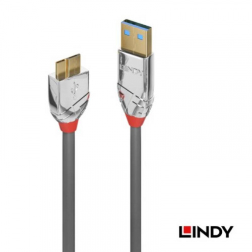 LINDY 林帝 36659 USB3.0 TYPE-A 公頭 轉 MircoB 公頭 3M 傳輸線