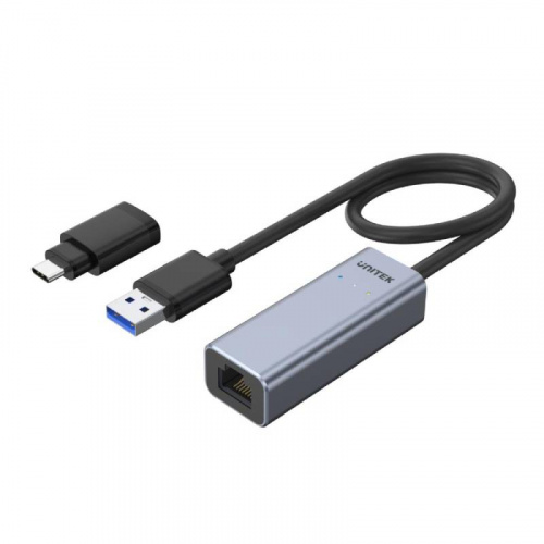 UNITEK 優越者 Y-3464A USB 3.0 Gigabit 附Type-A轉接頭 有線網路卡