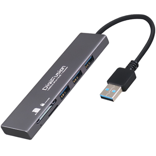 DigiFusion 伽利略 HS088-A USB-A 3Port HUB+讀卡機