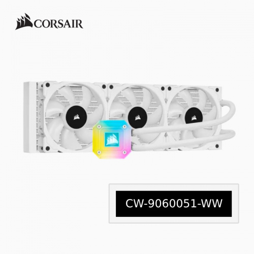 CORSAIR 海盜船 iCUE H150i ELITE CAPELLIX 360mm 白色 水冷散熱器 CW-9060051-WW