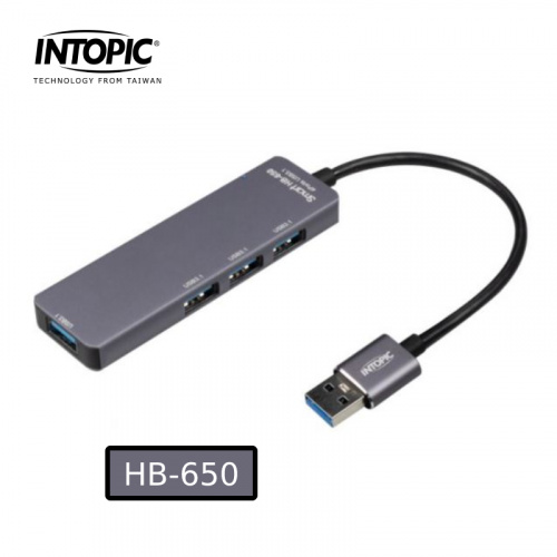 INTOPIC 廣鼎 HB-650 USB3.1 4埠HUB 高速集線器