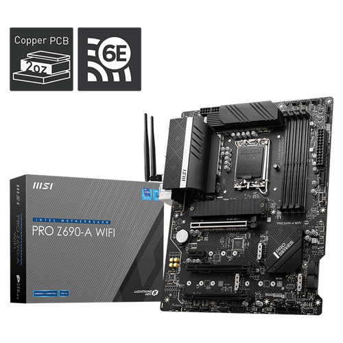 MSI 微星 PRO Z690-A WIFI DDR5記憶體 支援intel第12代CPU  LGA 1700腳位 ATX 主機板