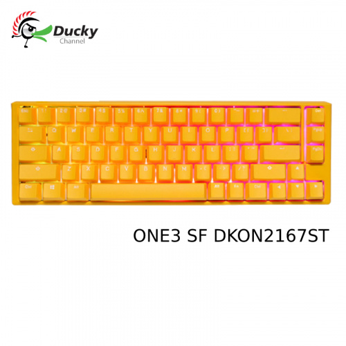 Ducky DKON2167ST ONE3 SF RGB 黃色小鴨 茶軸 中文 機械鍵盤