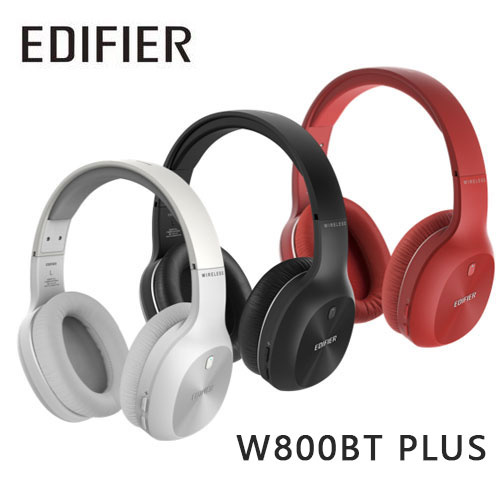 EDIFIER 漫步者 W800BT PLUS 耳罩式藍牙耳機 白色/黑色/紅色